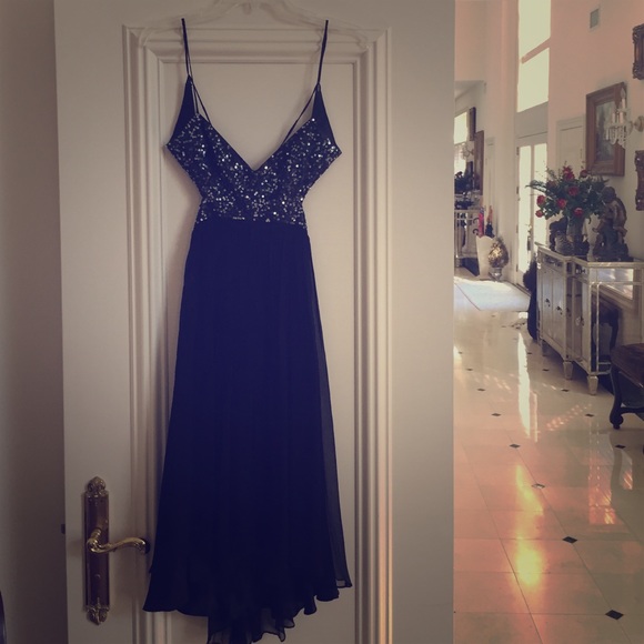 BCBG Black Sequin dress, size 4