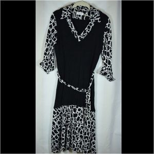 Calvin Klein drop-waist dress with belt