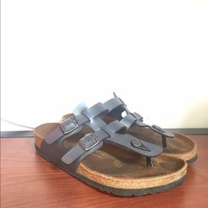 Blue metallic Birkenstock