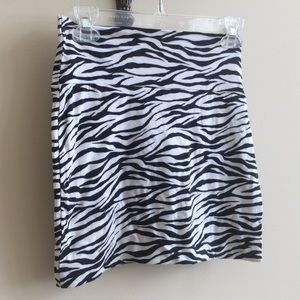 Sexy Zebra Print Mini-Skirt