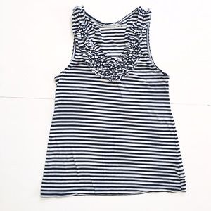 Anthropologie Tank with Ruffled Neckline