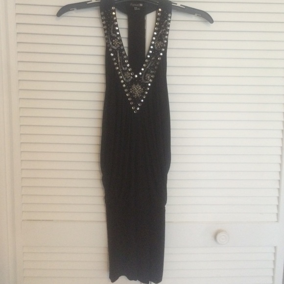 NWOT Black drop waist dress