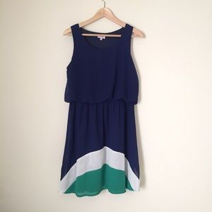 Pixley color blocked dress