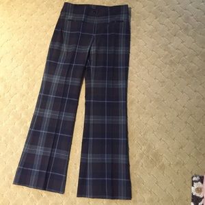 Etcetera plaid pants. Purple, black, grey sz 4
