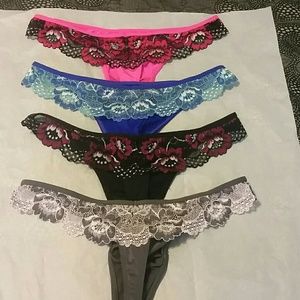 4 Candies thongs new...sz.M