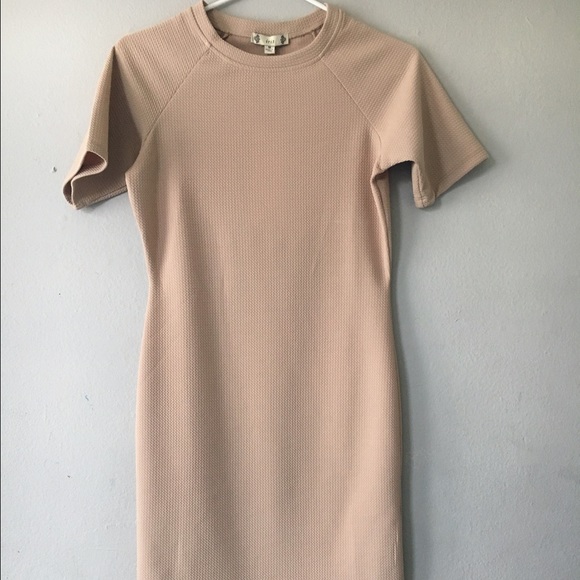 Nude Fitted Dress