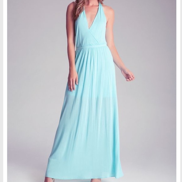 Bebe Aruba Blue Maxi Dress