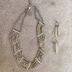Lucky Brand necklace and matching earrings