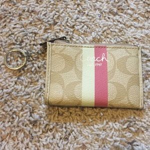 Coach keychain mini clutch