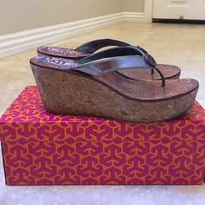 Tory Burch Thora Cork Sandal Wedge