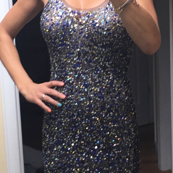 Arden B Sparkly see through dress - Picture 4 of 4