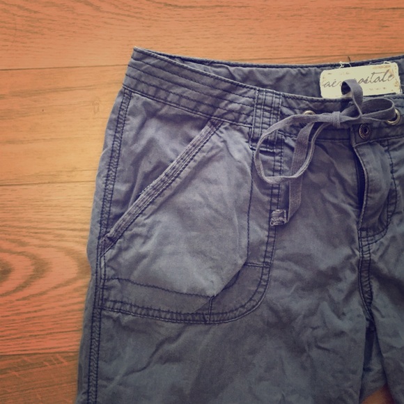 Charcoal Cotton Capris