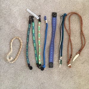 Assorted hollister and Abercrombie bracelets