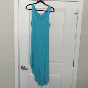 Turquoise cotton dress