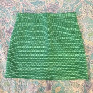 J.Crew Green & White Skirt Sz 00