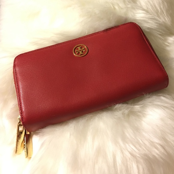 tory burch double zip wallet