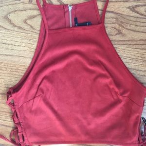 Forever 21 Suede Crop Top