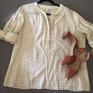 Silk Banana Republic Button Up Shirt