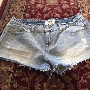 Denim/jean shorts. VICTORIA'S SECRET PINK