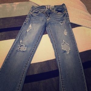Very cute distressed premium denim jeans.