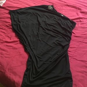 Black one shoulder dress Large