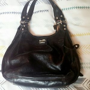 Black Leather Authentic Coach Bag