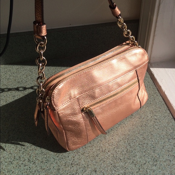 B. Makowsky 🌹Rose Gold Leather Bag