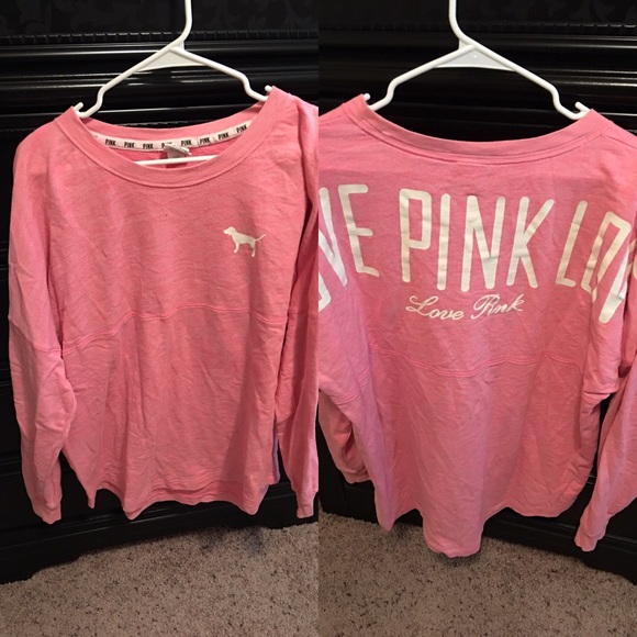 Victoria's Secret pink crew neck sweater