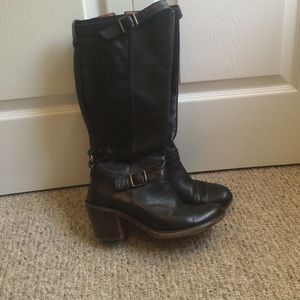 Frye black tall boots