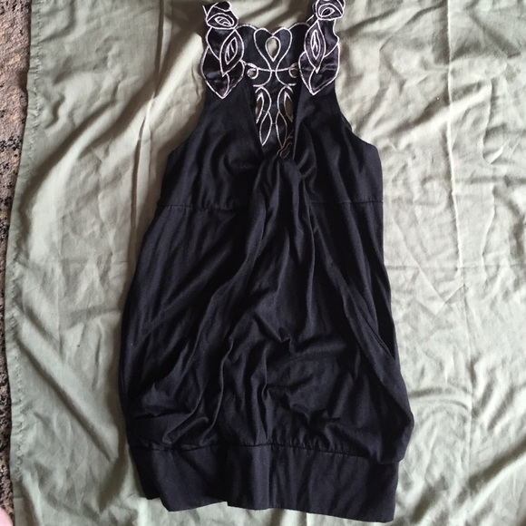Black tank top