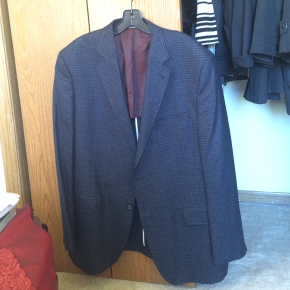 Jack Victor Navy Patterned Blazer - Picture 1 of 4