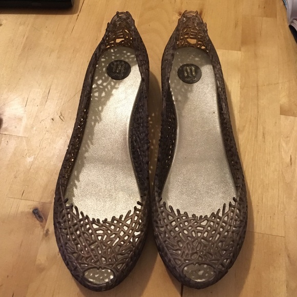 Melissa jelly peep toe shoes size 6