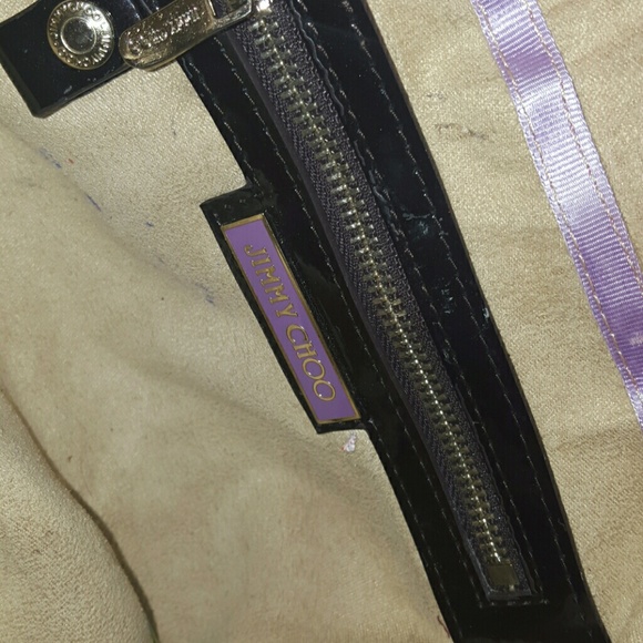 Jimmy Choo Blk leather Buckle zip top satchel - Picture 3 of 3