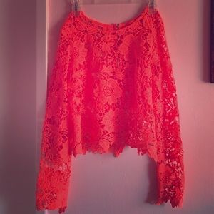 Crochet long sleeve worn once!!