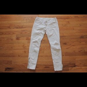 Express White embellished Jean leggings