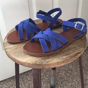 Blue Suede Gladiator sandals