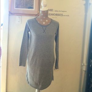Gray shift dress