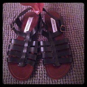 Steve Madden Black Sandals