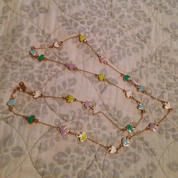 kate spade Jewelry - Kate spade pastel spade necklace 34"