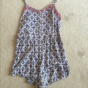 American eagle patterned romper