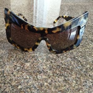 Futuristic tortoise sunglasses