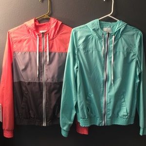 Zine zip up hoodie, windbreaker