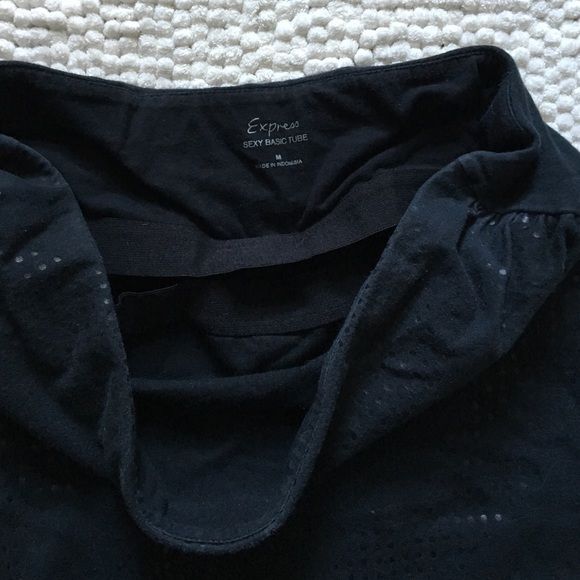 Hey barely worn black tube top from express - Picture 2 of 4