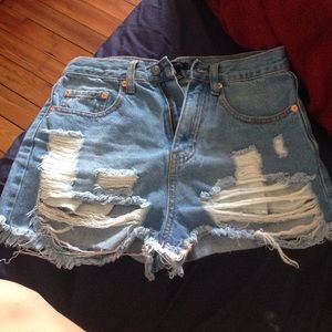F21 jean shorts