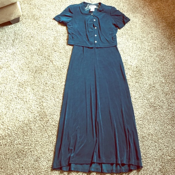Ronni Nicole Dresses & Skirts - Long Teal Dress