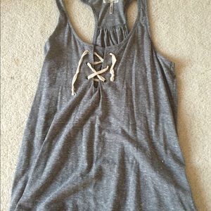 Lace racerback tank
