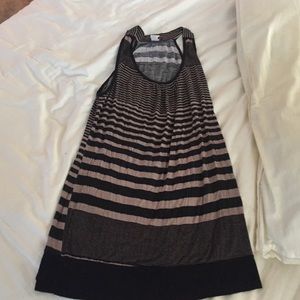 Brown black striped shirt