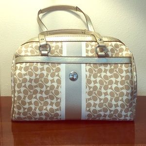 Metallic Coach purse