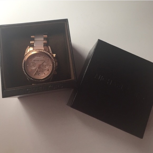Rose gold Michael Kors watch