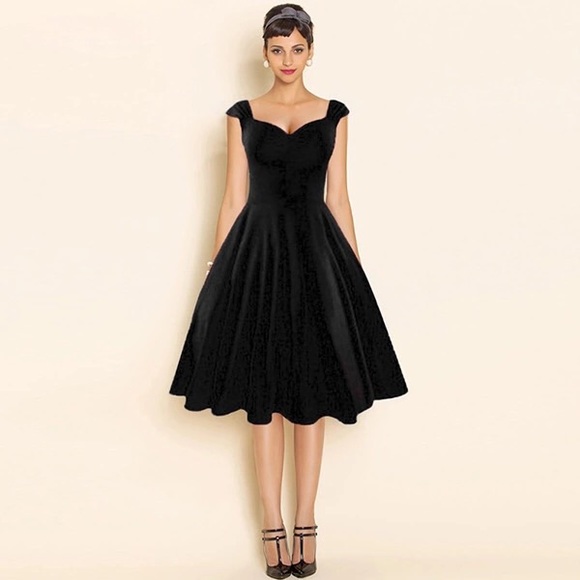 Black vintage dress - Picture 2 of 4